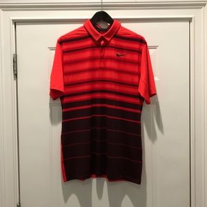 Men’s Nike Mobility Fade Stripe Polo Golf Shirt L